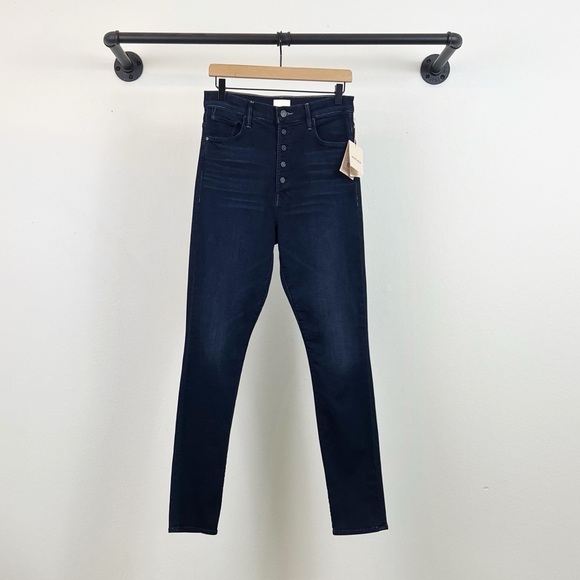 NWT Mother The Pixie Rail Skimp Straight Jeans Karaoke in Kyoto - Picture 5 of 13